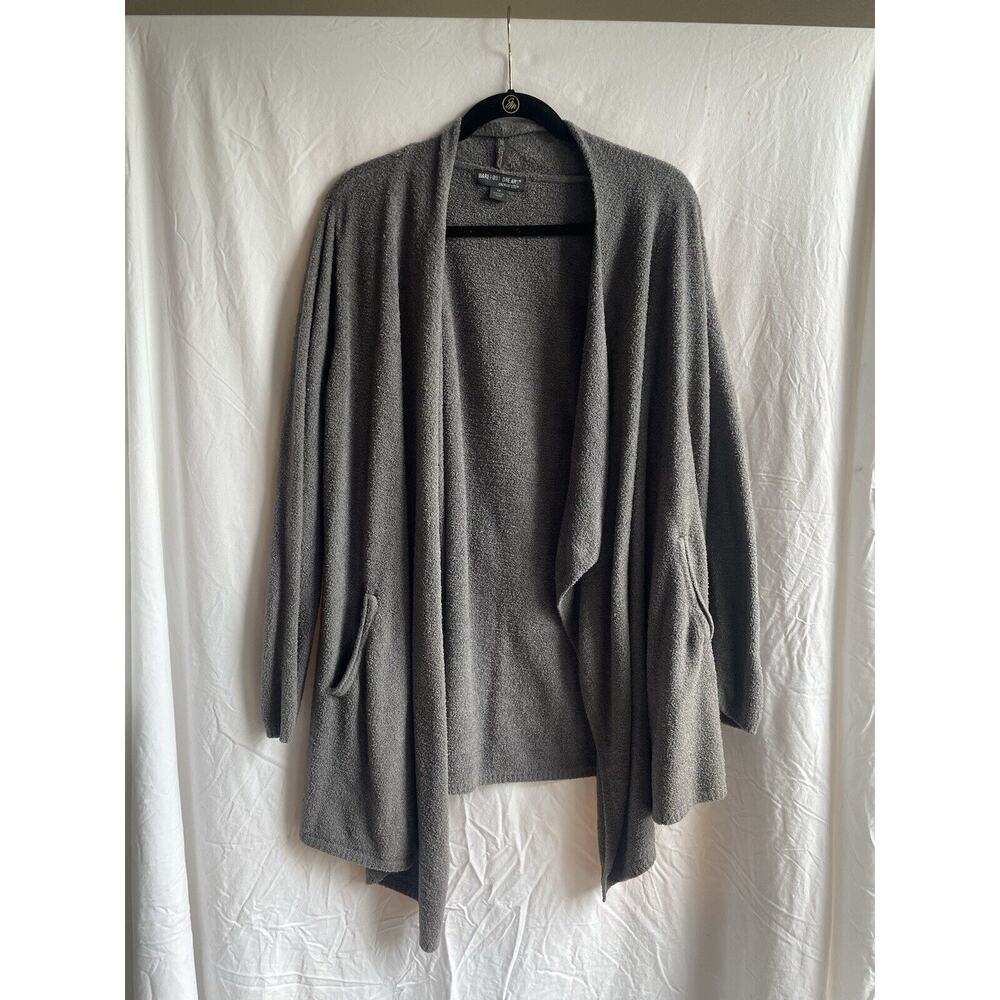 Barefoot Dream Cozychic Lite Knit Cardigan Sweater Gray Size 1X
